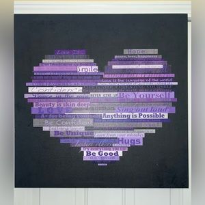 PBTeen Canvas Wall Art 24x24